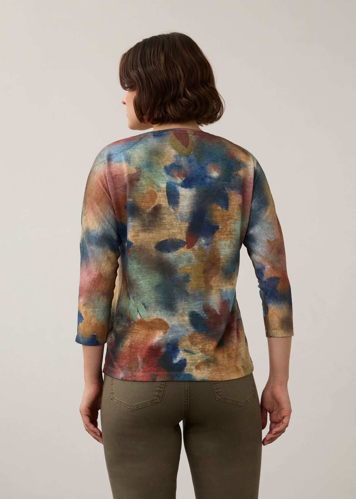 Drop Shoulder V Neck Top