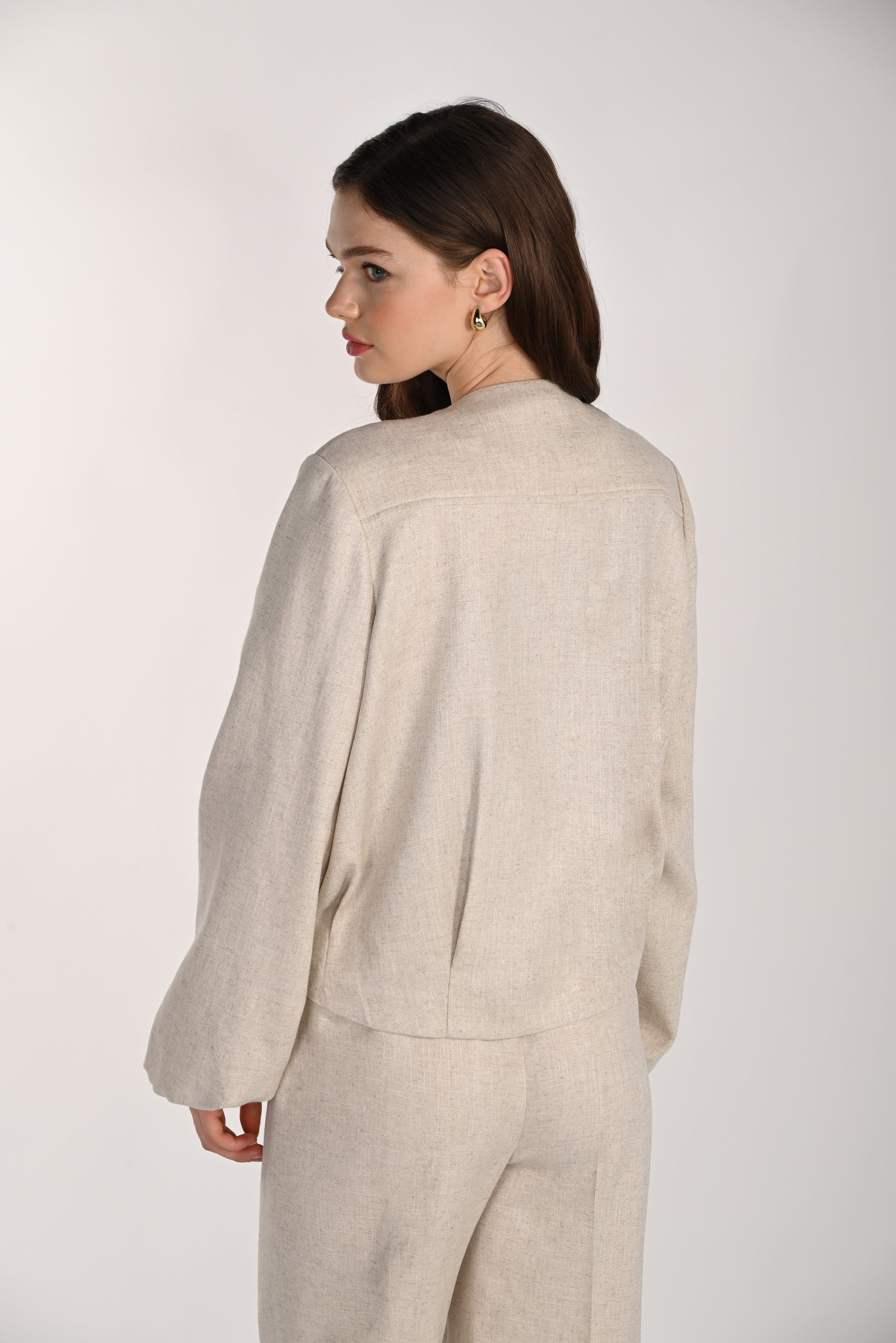 Linen Blend Jacket 261316