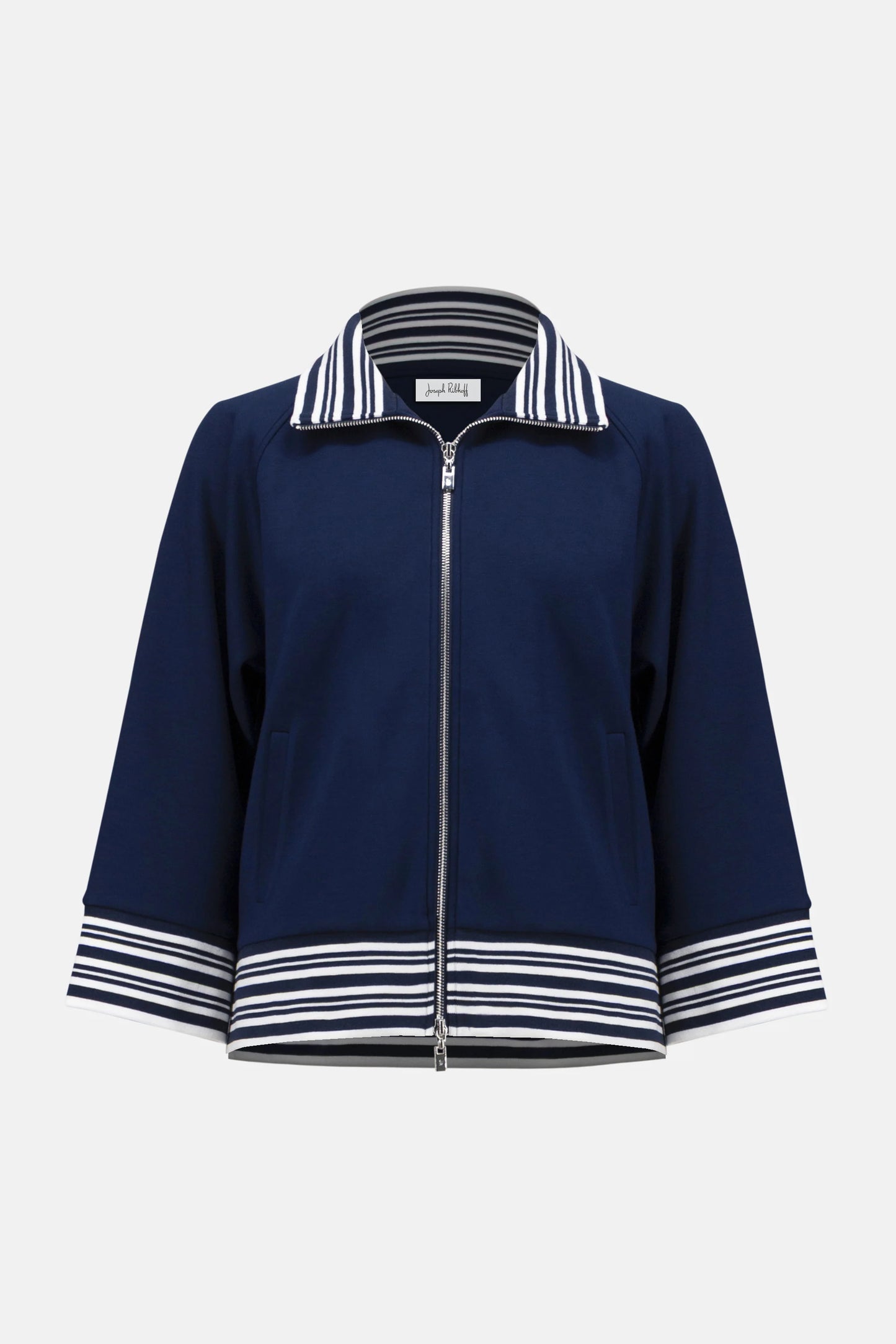 Scuba Jersey Jacket With Funnel Collar