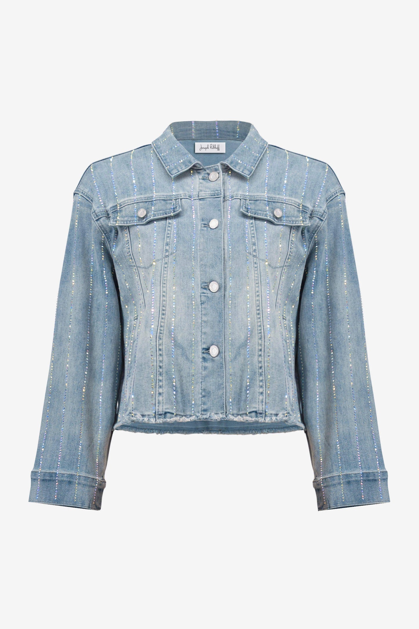Denim Jacket With Rhinestones
