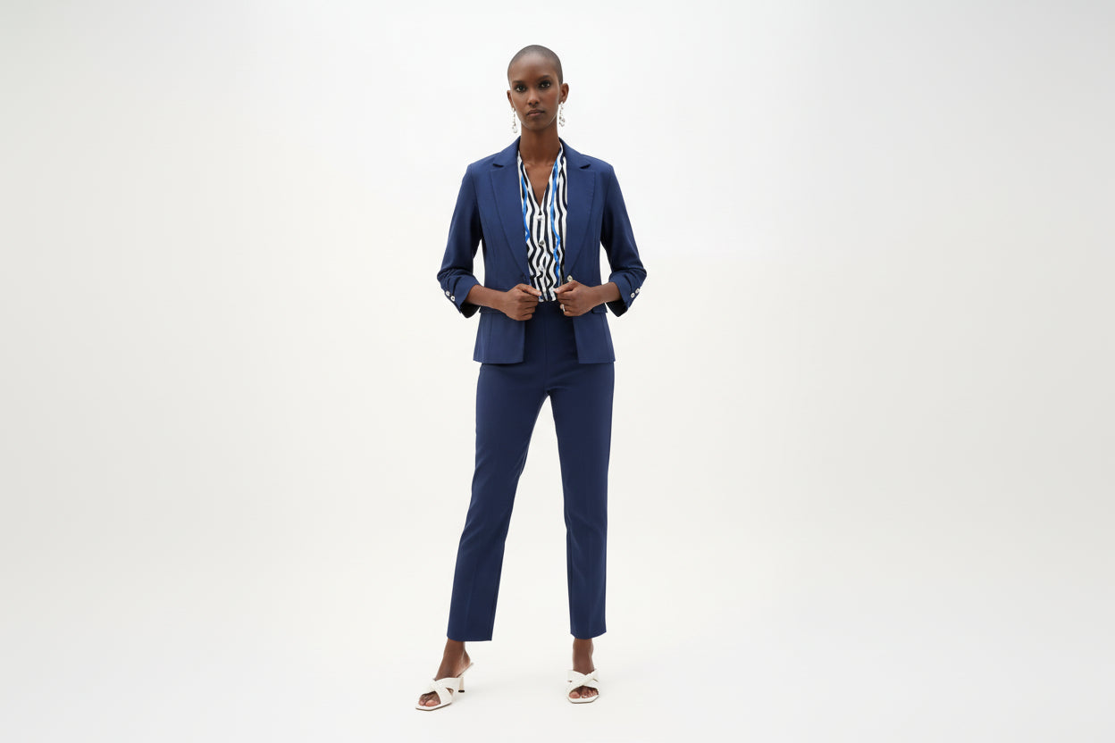 Millennium Fitted Blazer With Statement Button