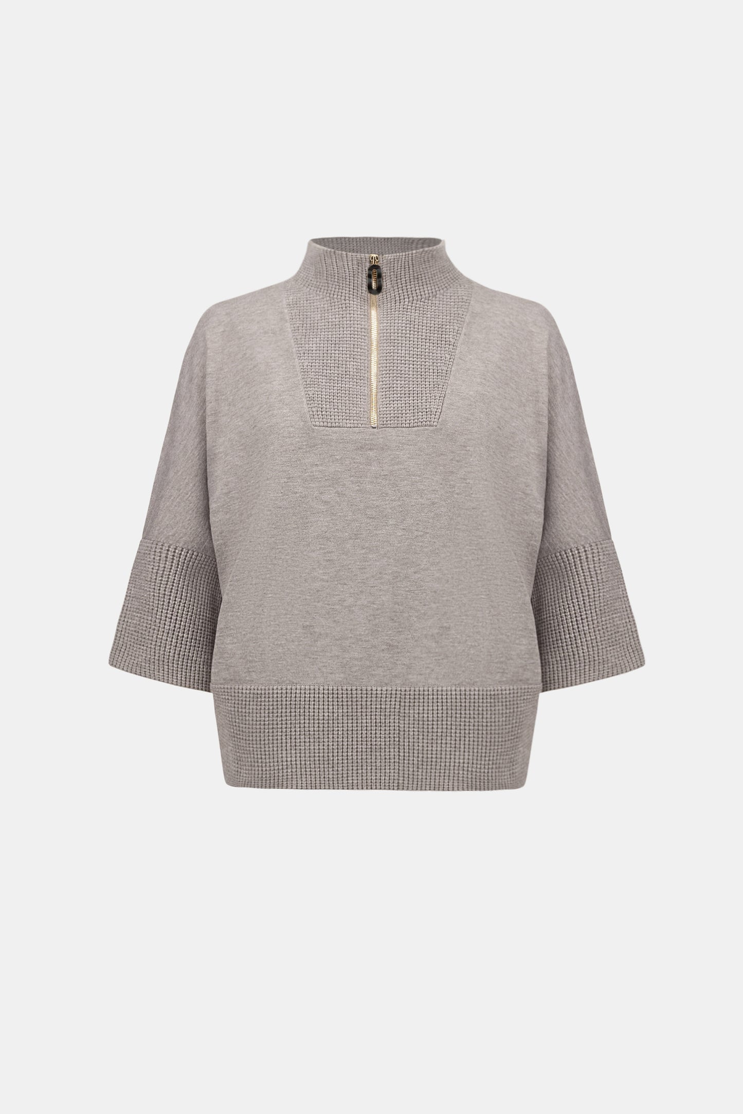 Brushed Funnel-Neck Sweater