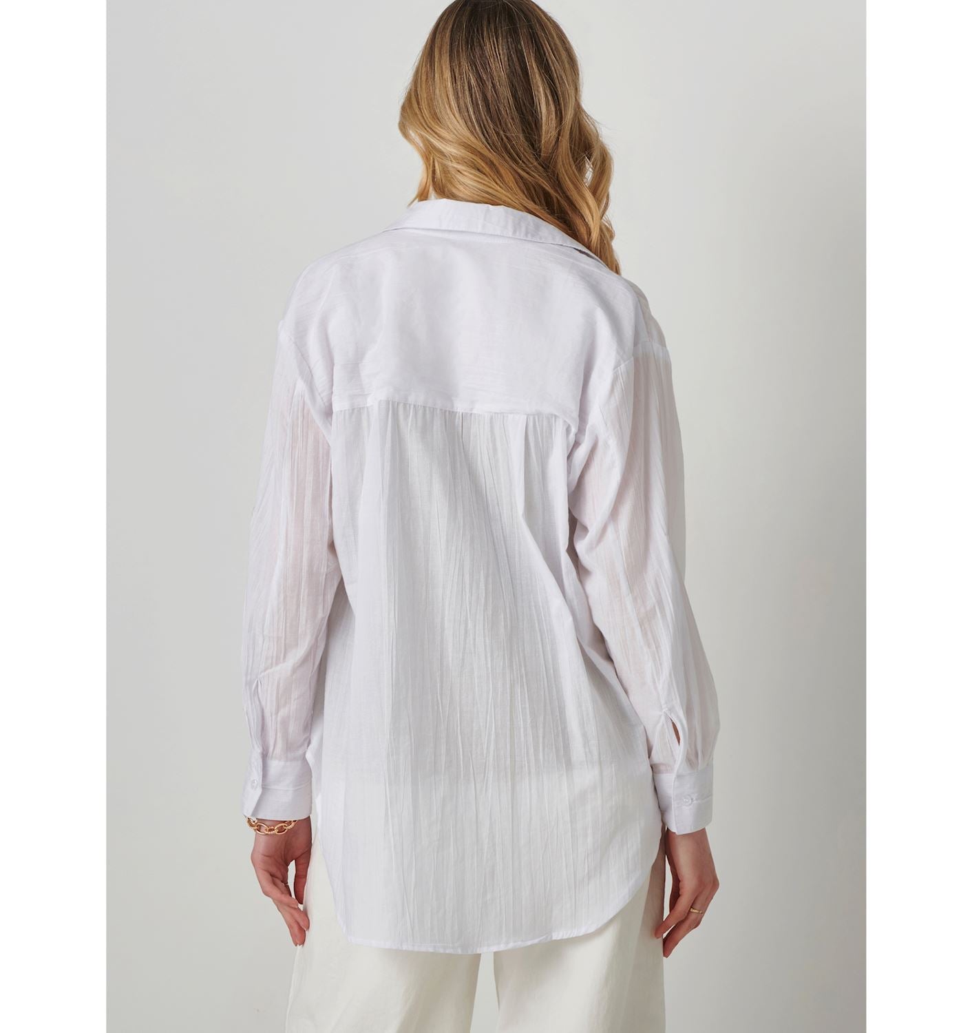 Crinkle Boyfriend Shirt