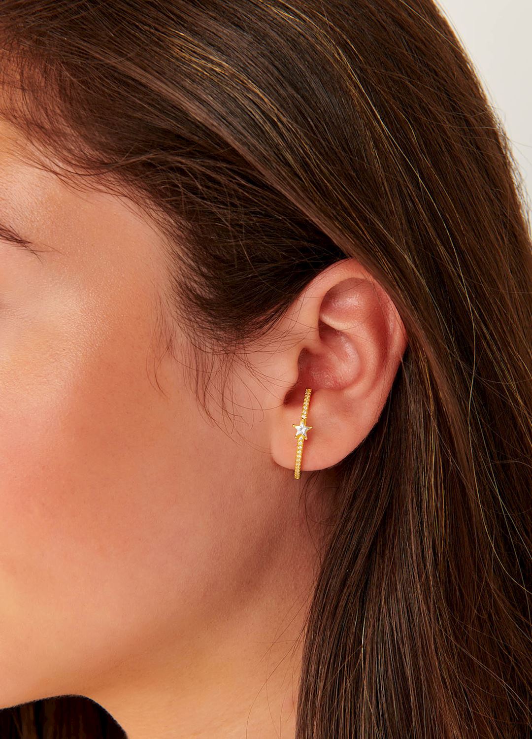 Frosted Star Earrings