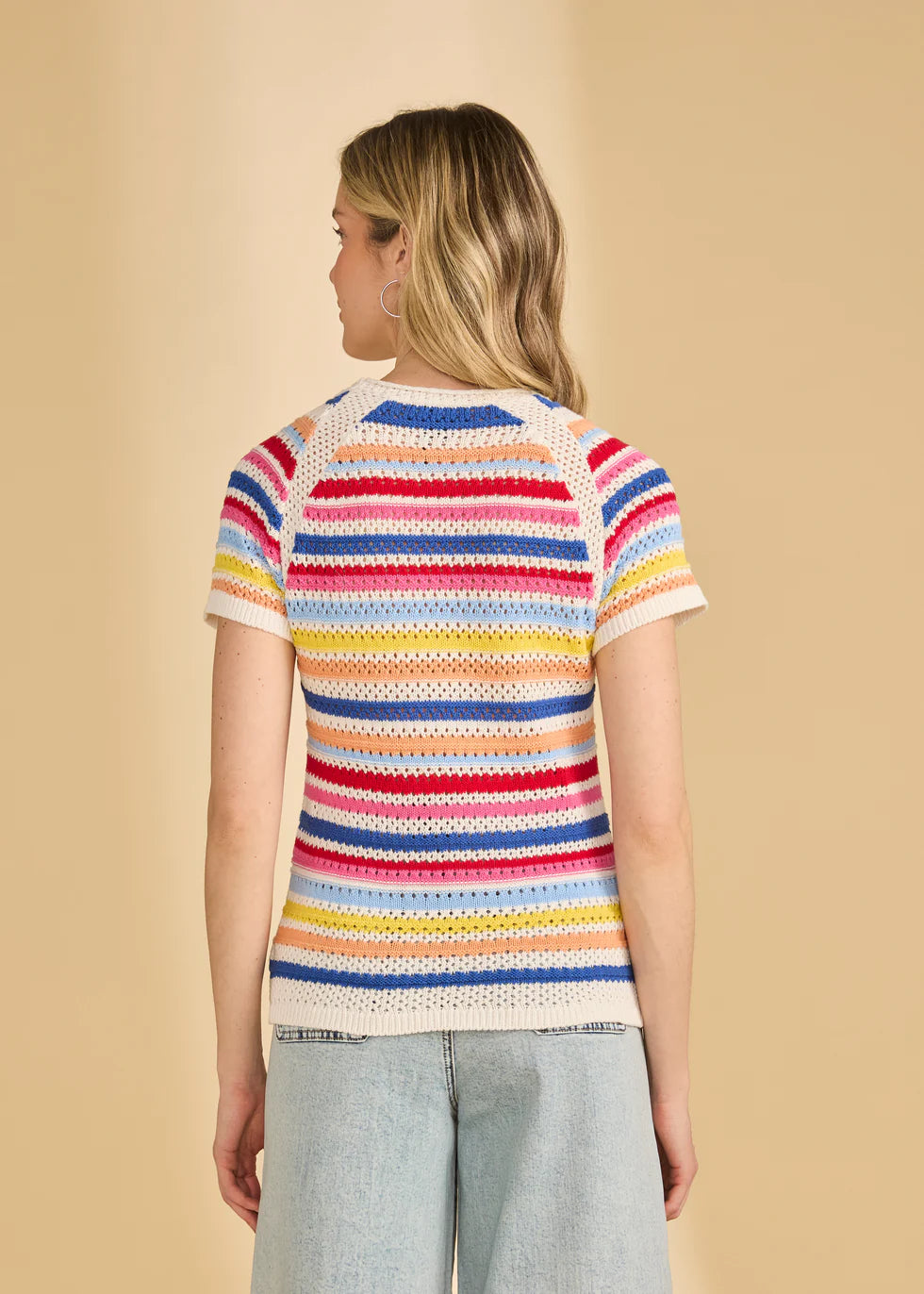 Cap Sleeve Sweater - Multi