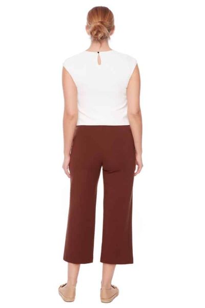 Solid Ponte Wide Leg Pant