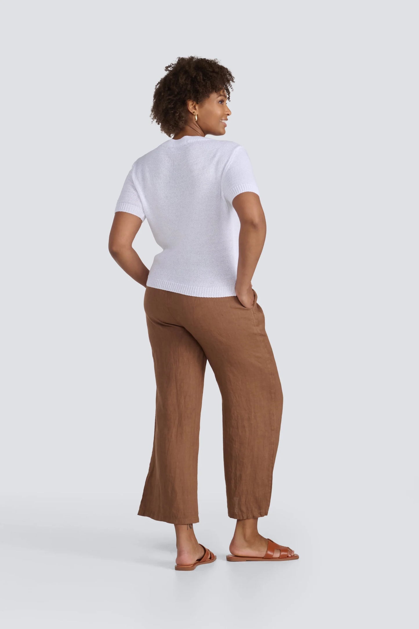 Tobacco Linen Pants