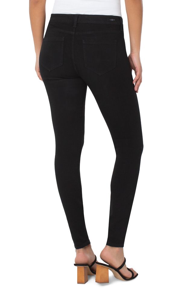 Abby Skinny Black Rinse Jeans