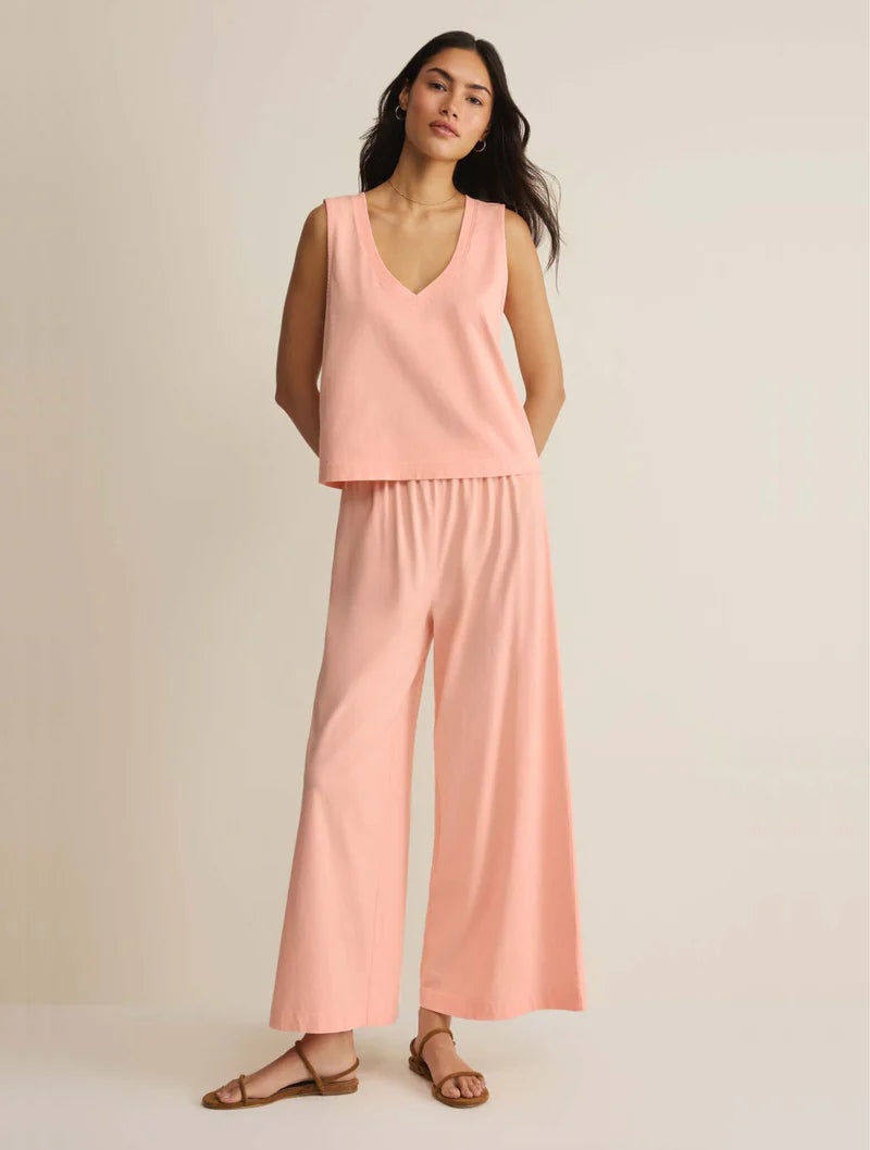 Sloane V-Neck Top - Bellini