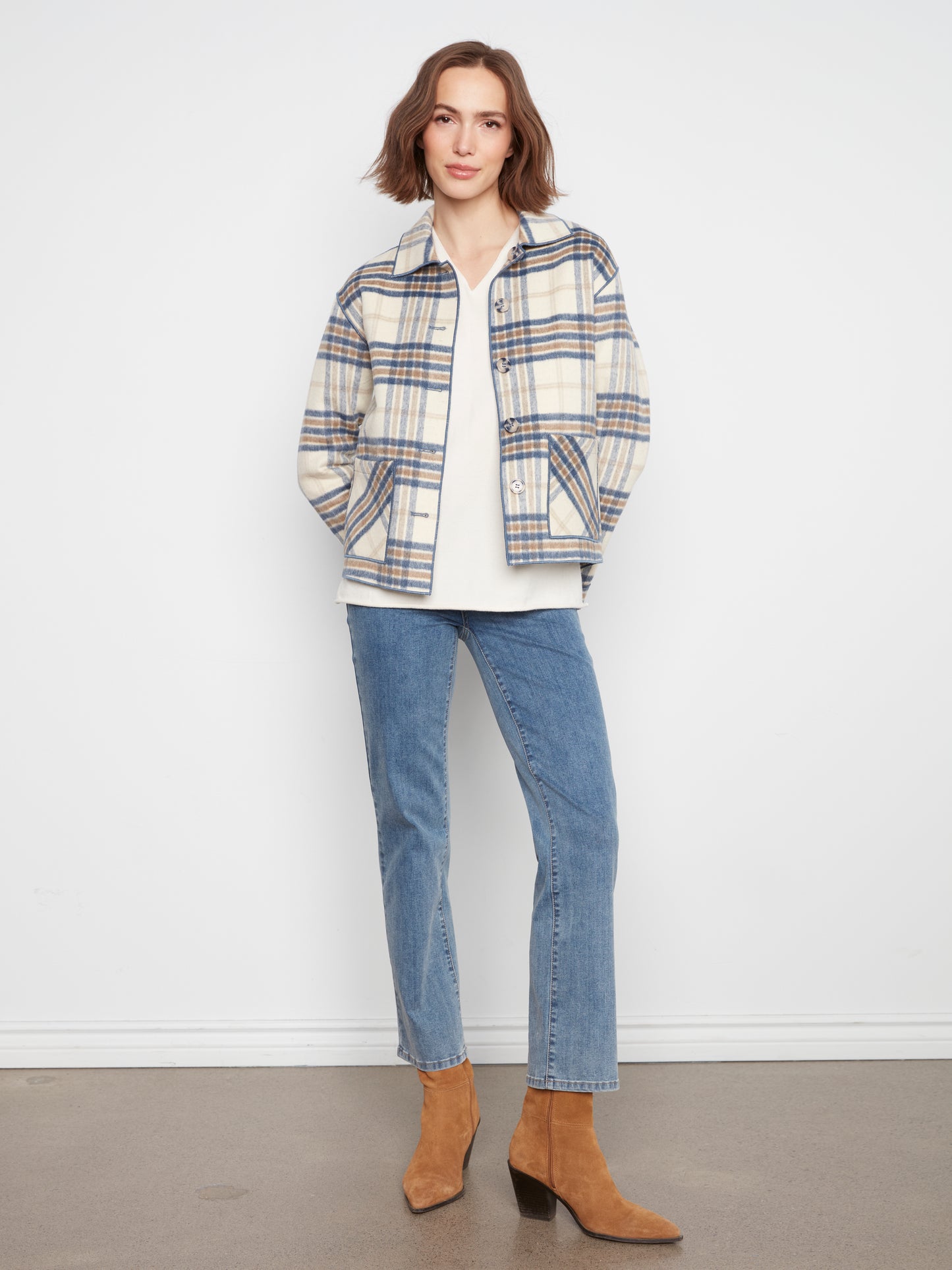 Reversible Plaid Jacket