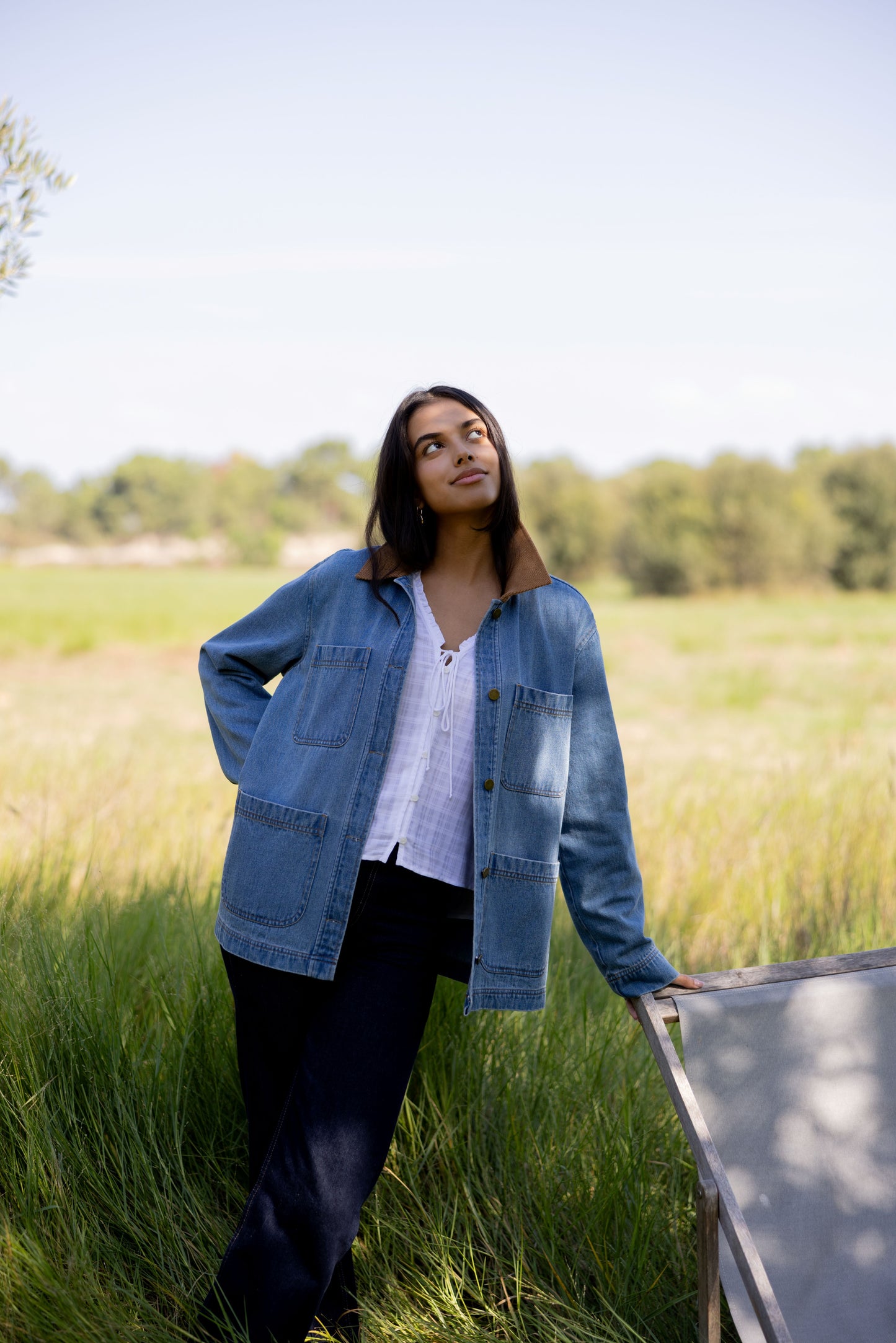 Flynn Jacket-Light Wash