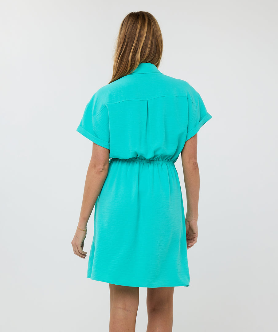 Crinkle Collar Dress