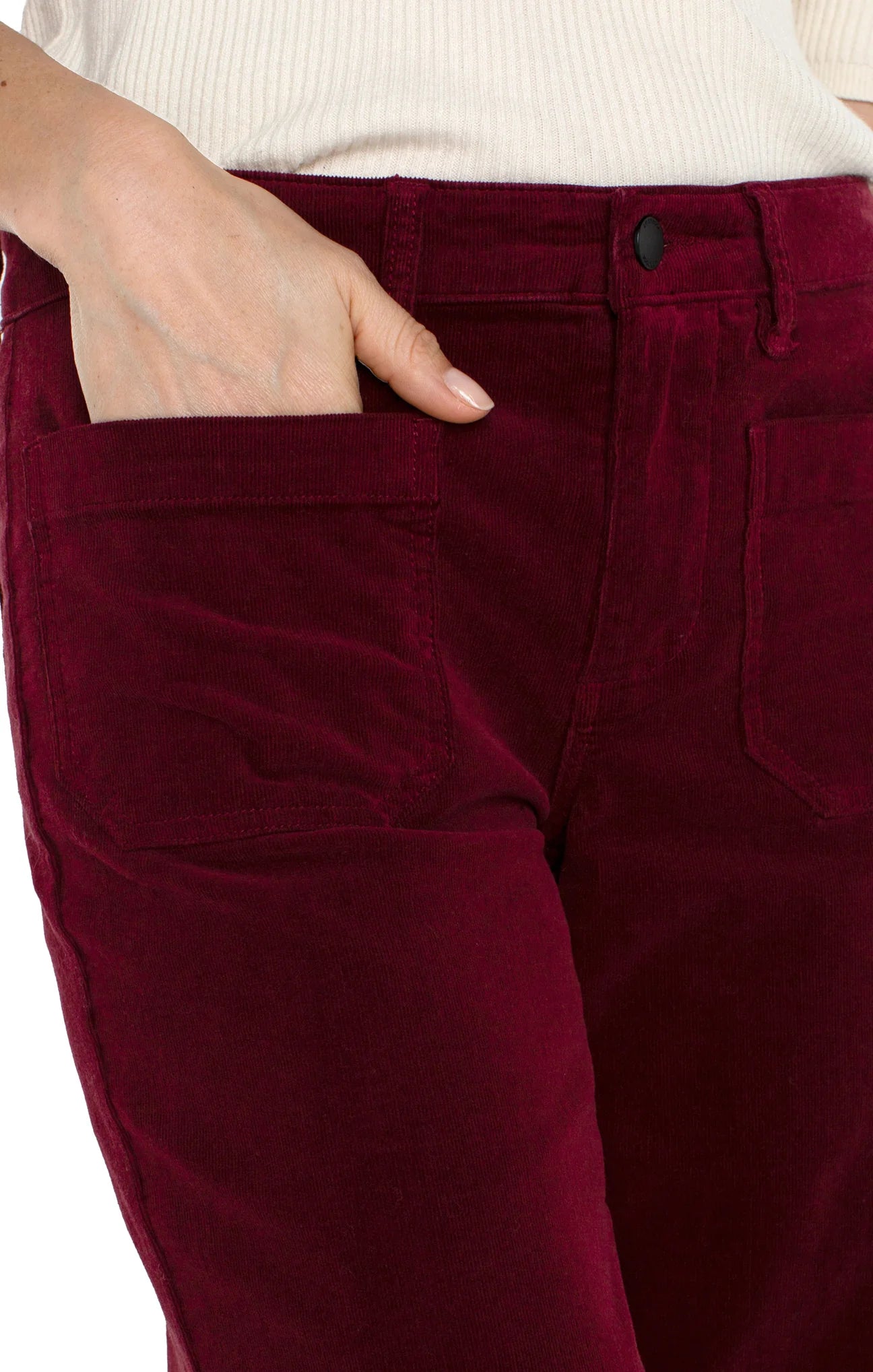 Crop Wide Leg Patch Pocket