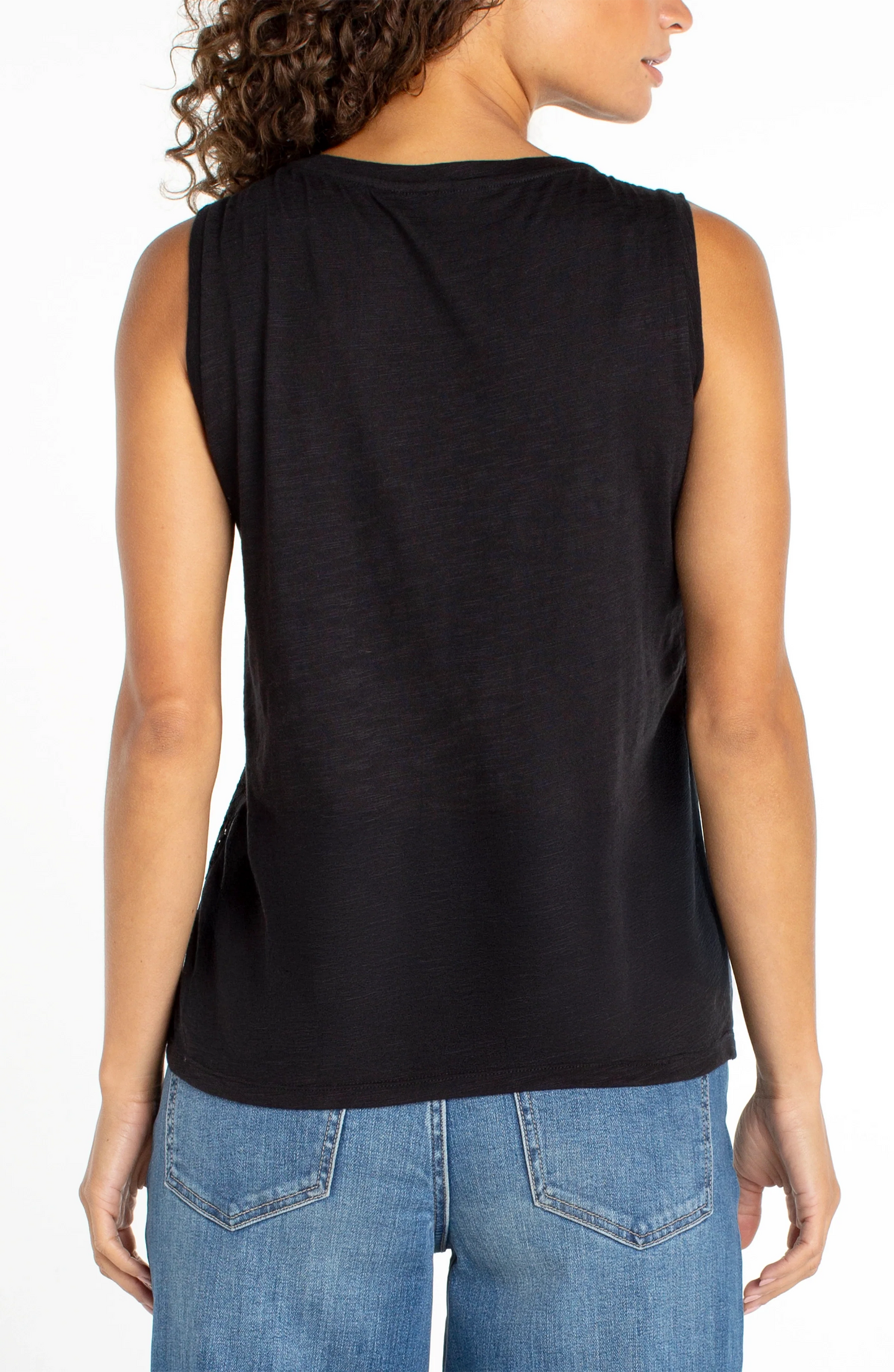 Lace to Knit Hybride Sleeveless Top
