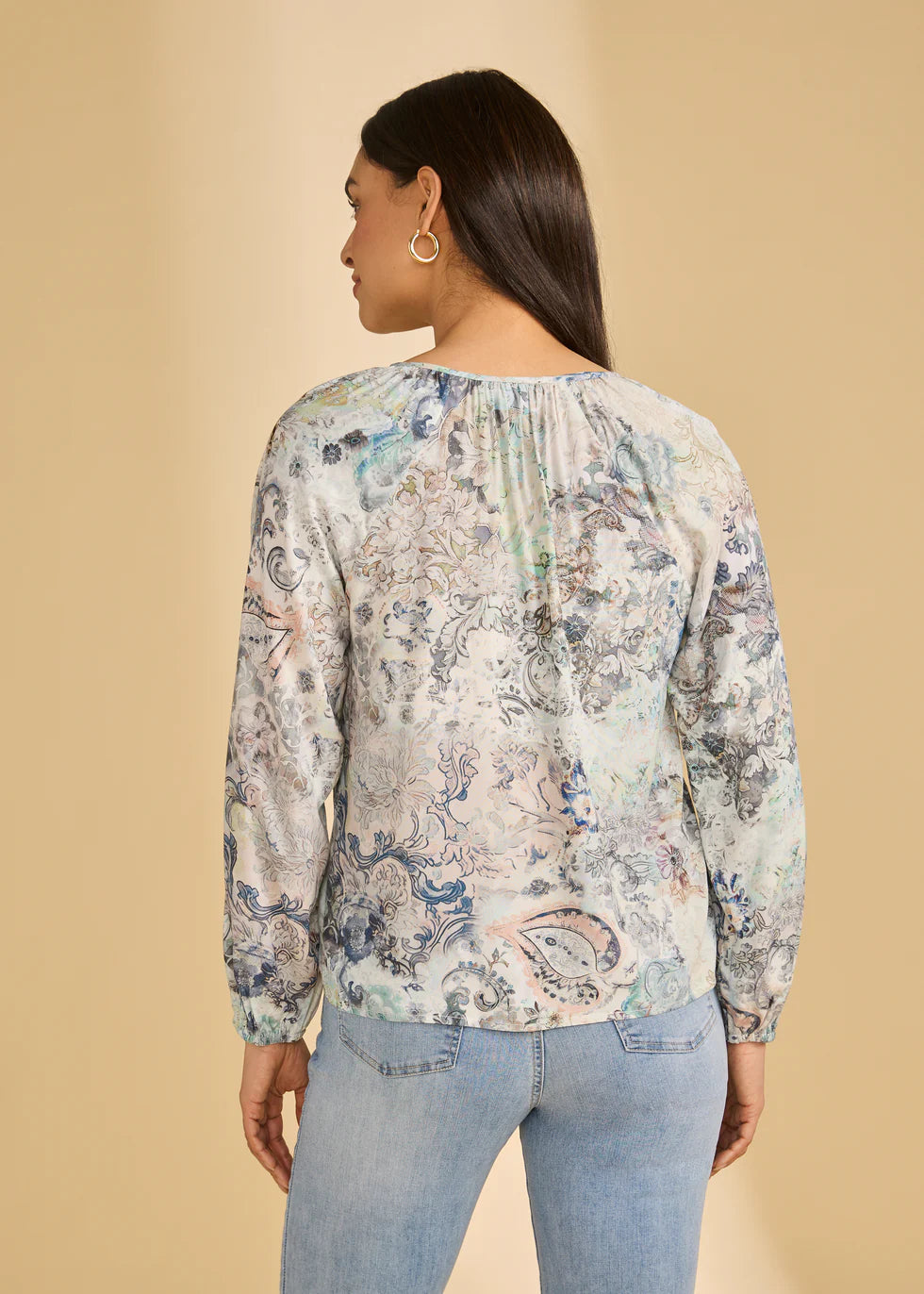 Long Sleeve Printed Shirt, Neutral Narnia