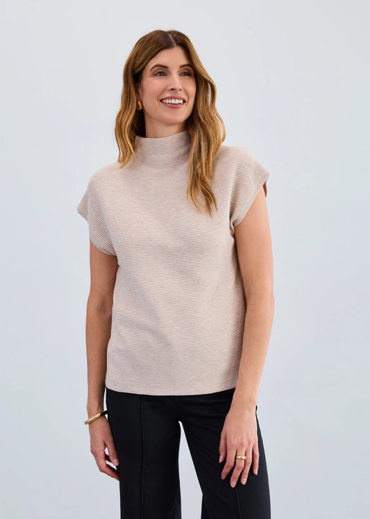 Ottoman Sweater Vest - Oat