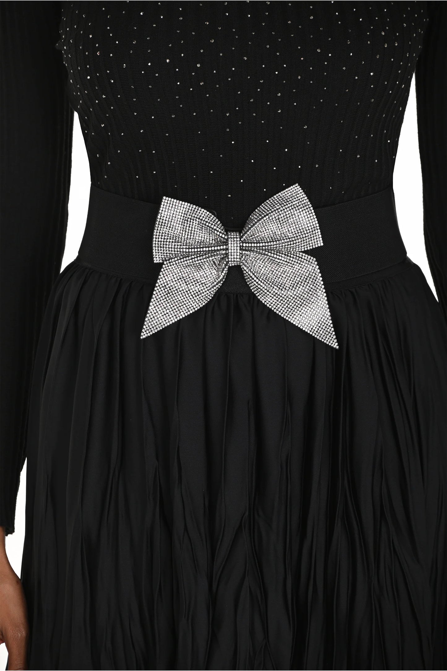 Silver Bow Tie Belt