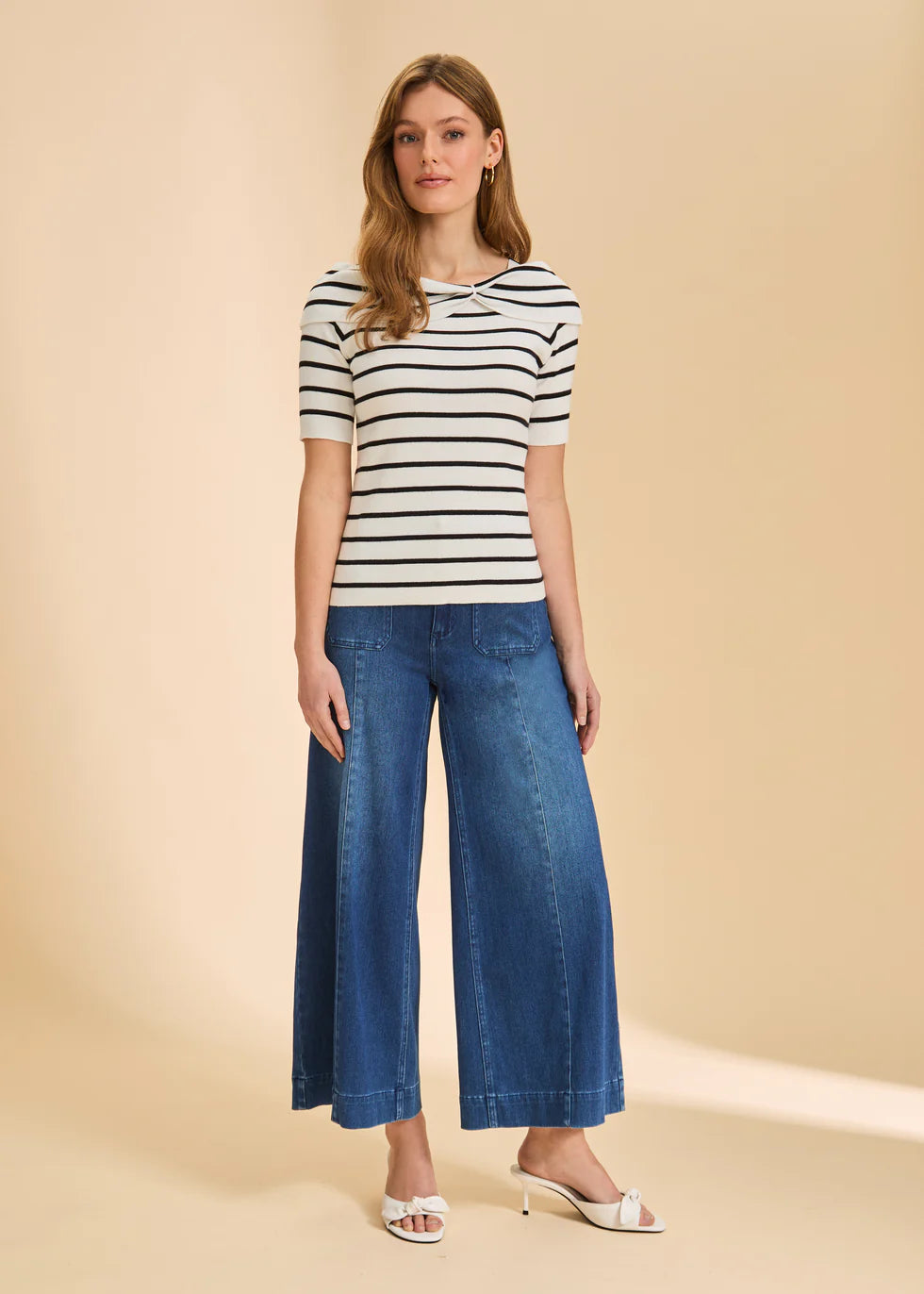 Boatneck Striped Sweater