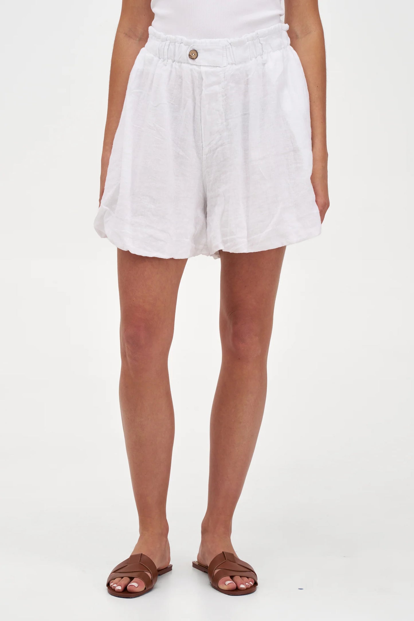 Woven Shorts- White