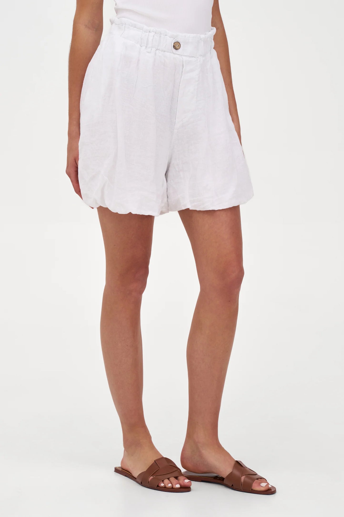 Woven Shorts- White