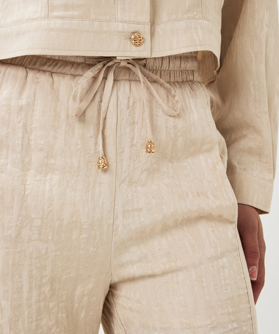 Wide Jacquard Trousers