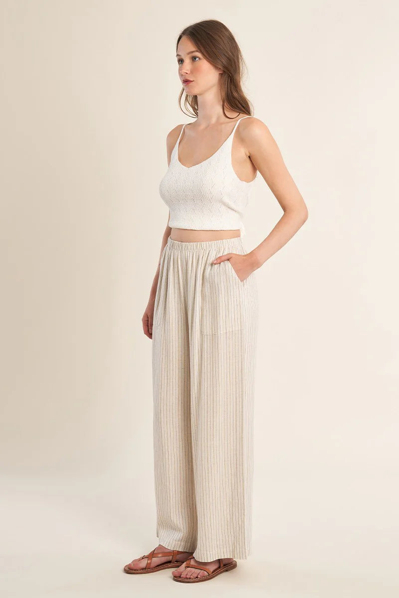 Casual Striped Trousers