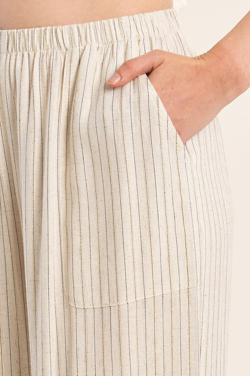 Casual Striped Trousers