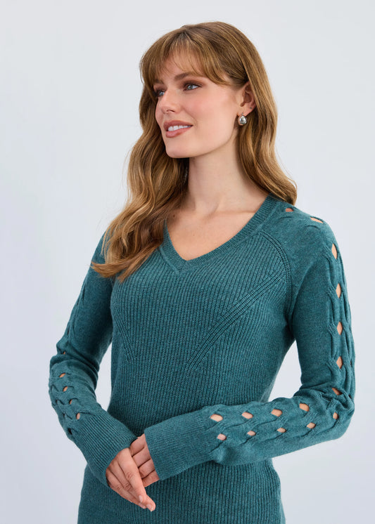 Long Sleeve V-Neck Sweater