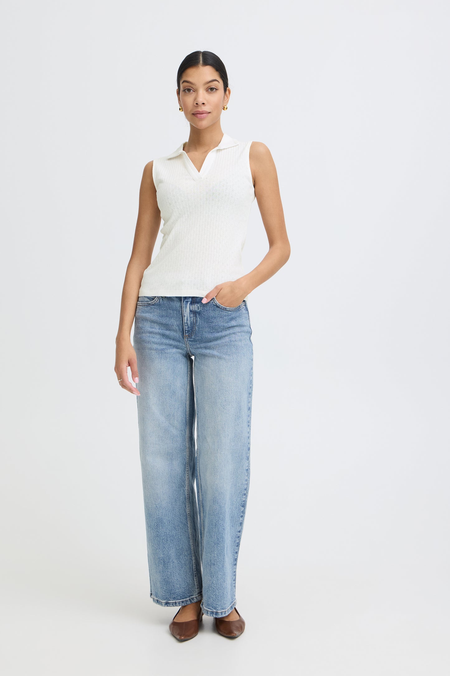 Saimi Polo Top