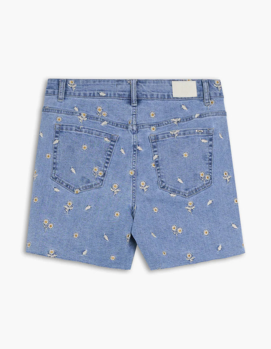 Georgia Short Embroidery Denim