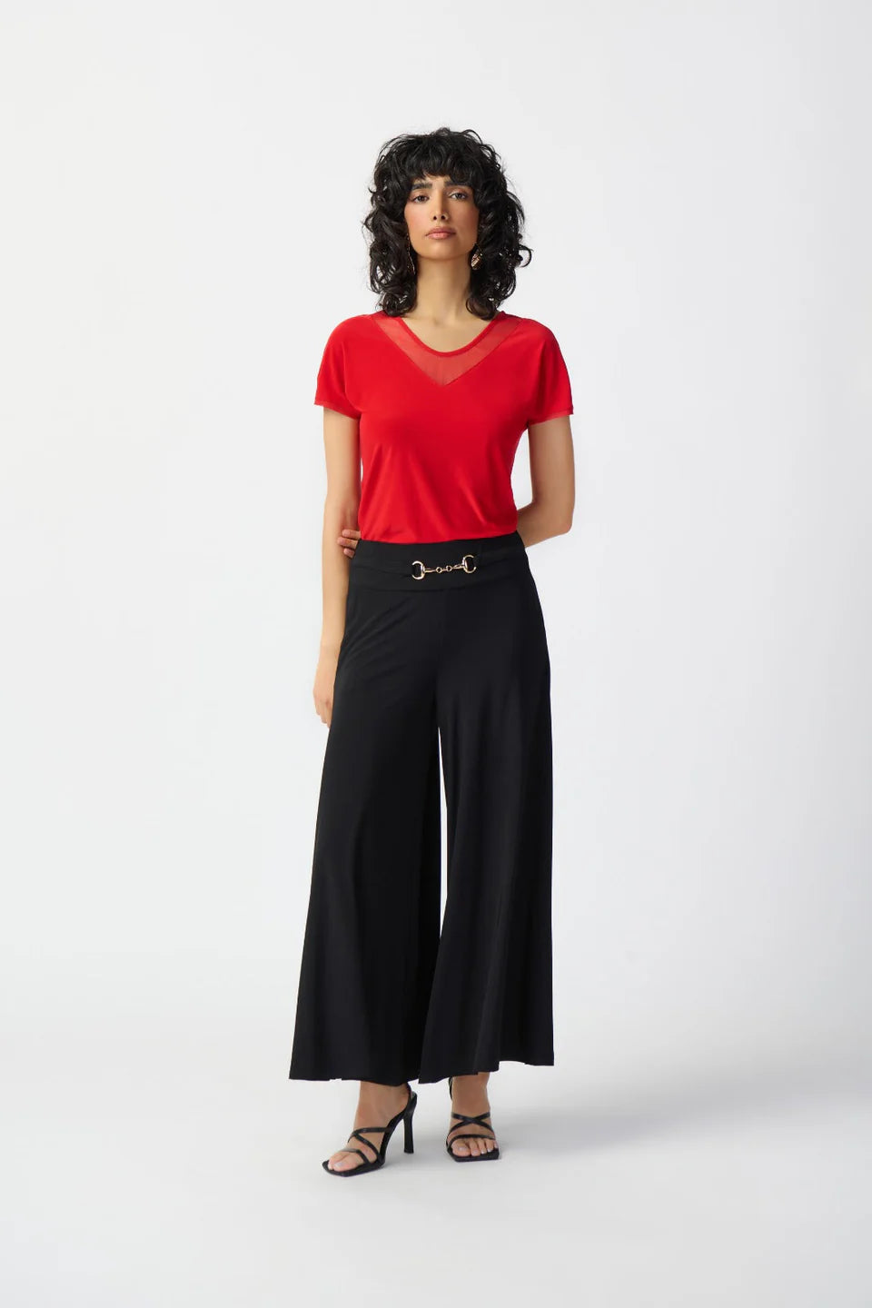 Silky Knit Culotte Pants