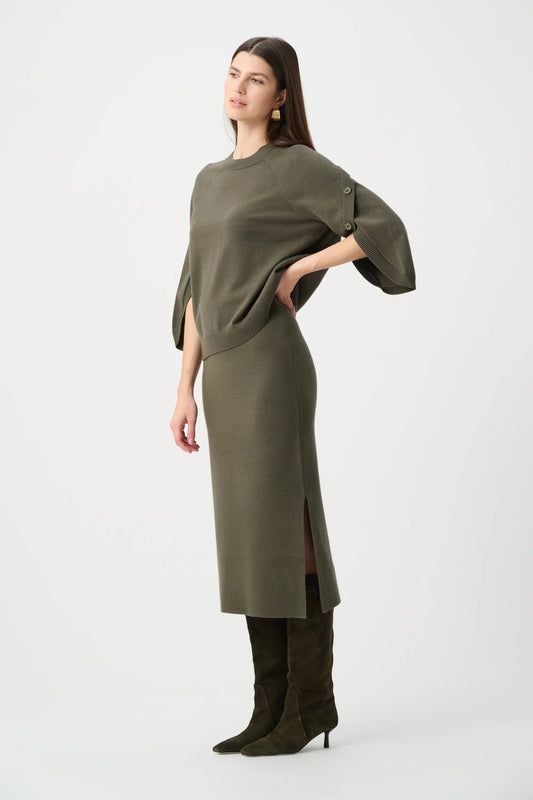 Sweater Knit Midi Skirt