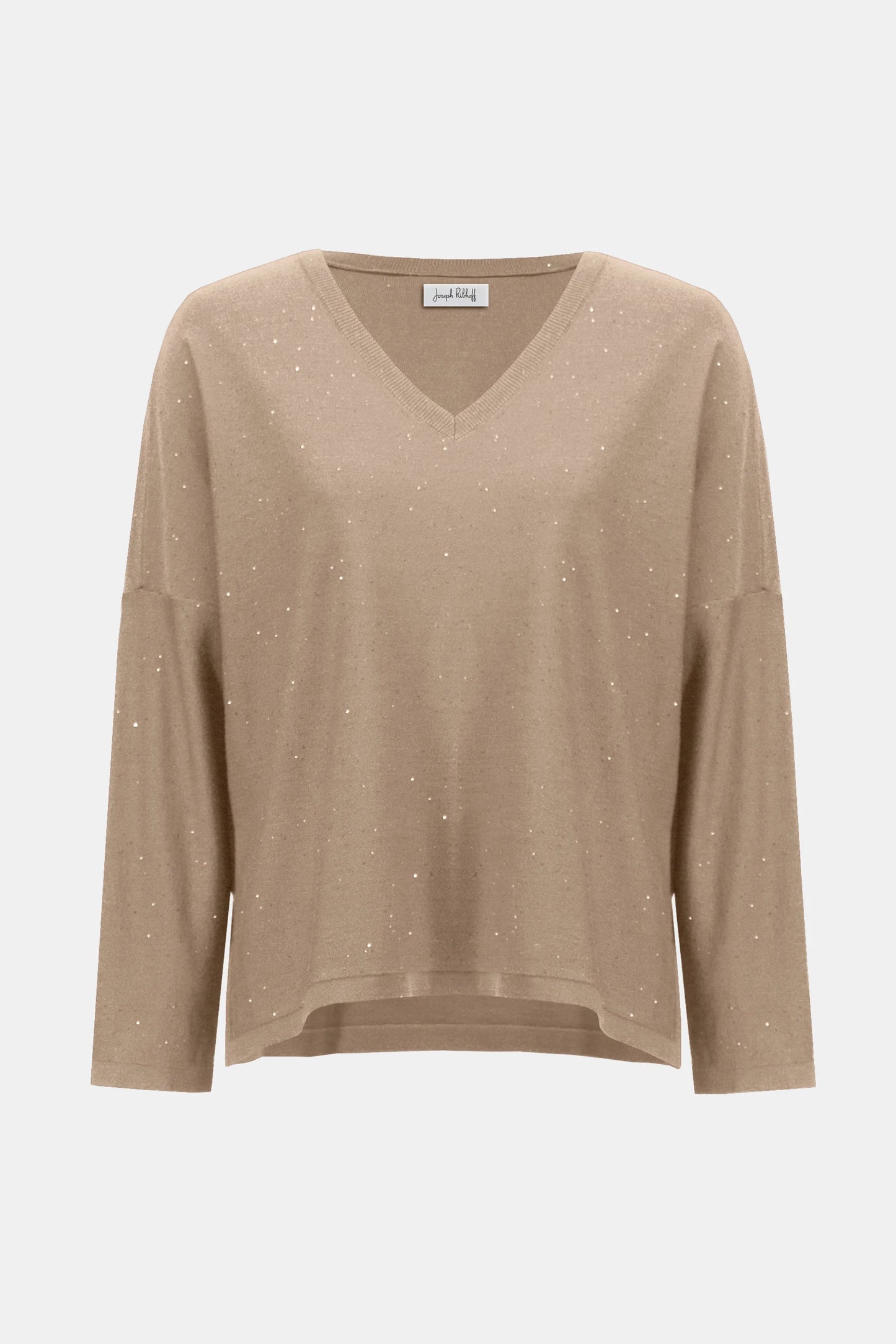 Sequined Sweater Knit Boxy Top