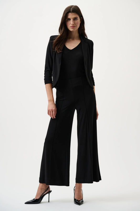 Silky Knit Pull-On Wide Leg Pants