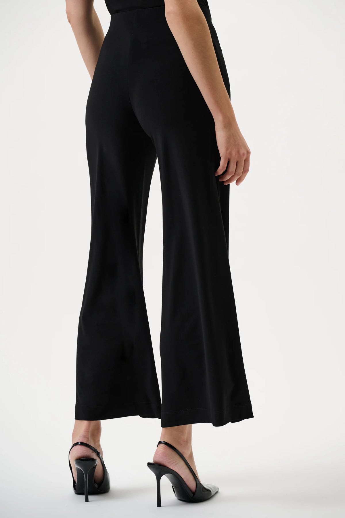 Silky Knit Pull-On Wide Leg Pants