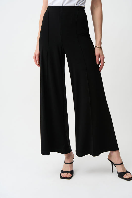 Silky Knit Pull-On Wide Leg Pants