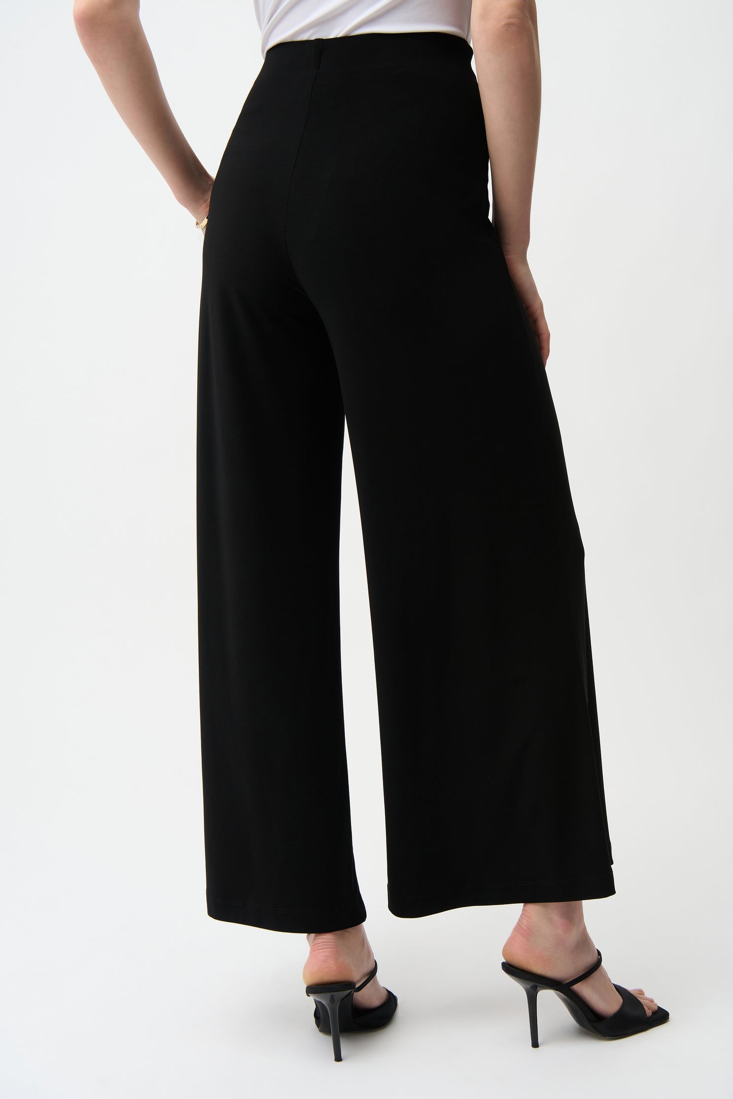 Silky Knit Pull-On Wide Leg Pants