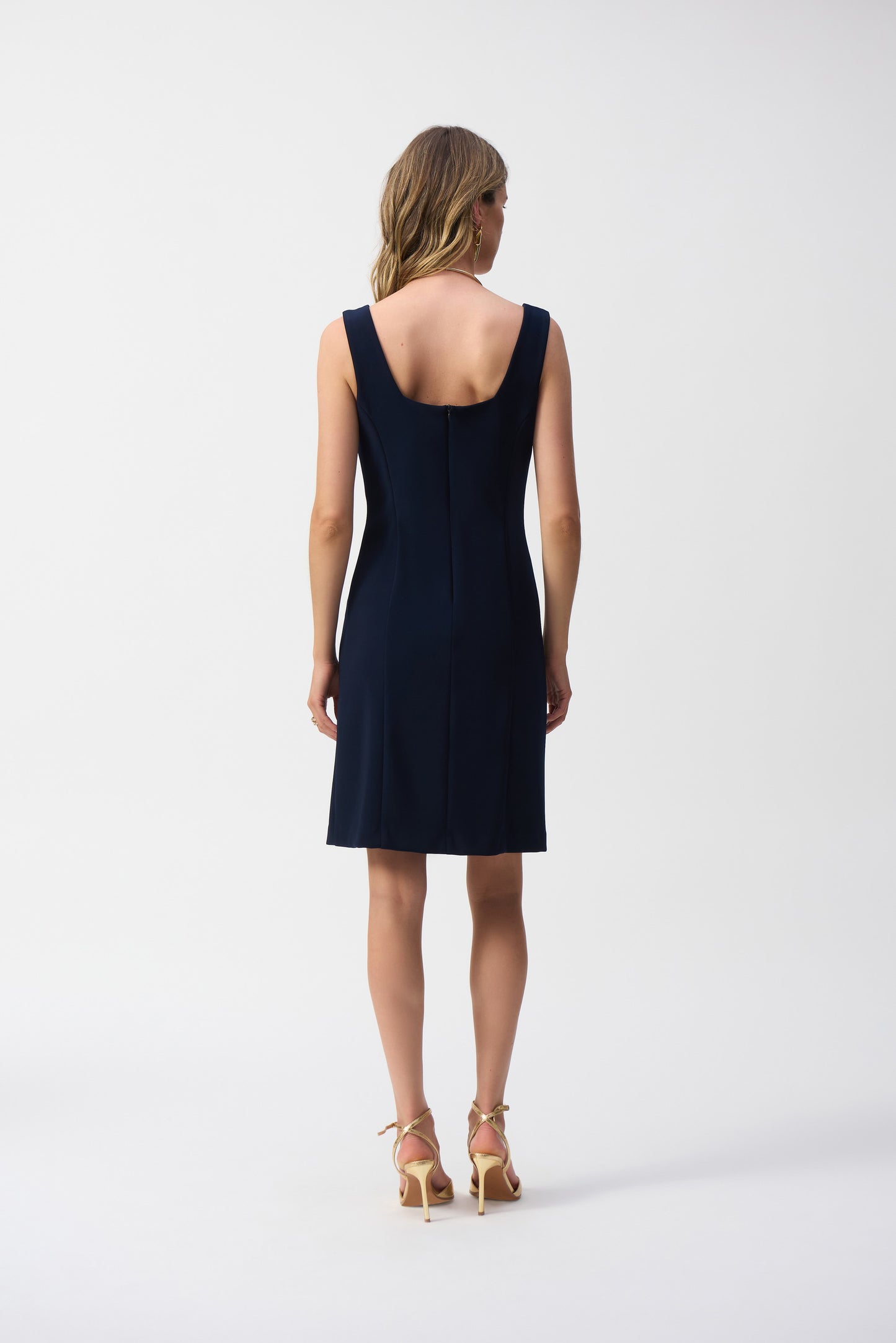 Silky Knit Sleeveless Sheath Dress