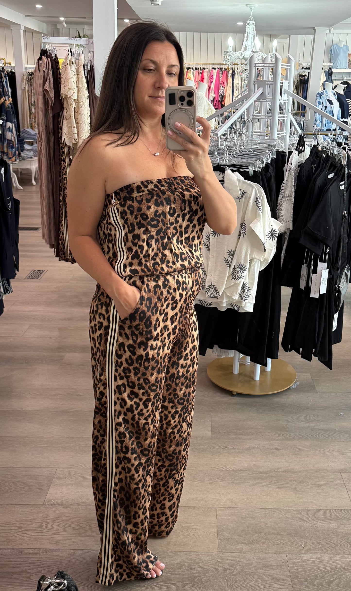 Leo Jagger Strapless Jumpsuit