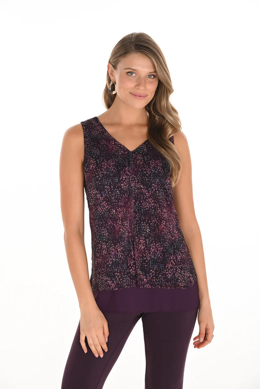Woven Blouse Deep Plum/Pink