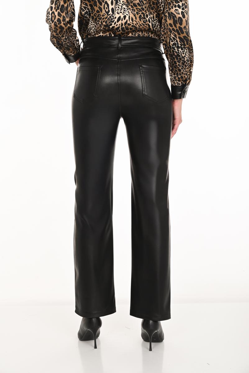 Straight Leg Leatherette Pant