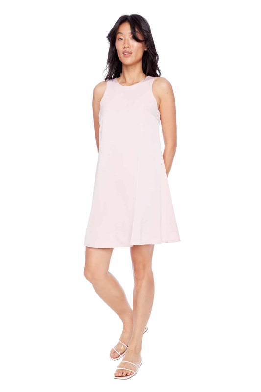 Sabrina Solid Satin Dress