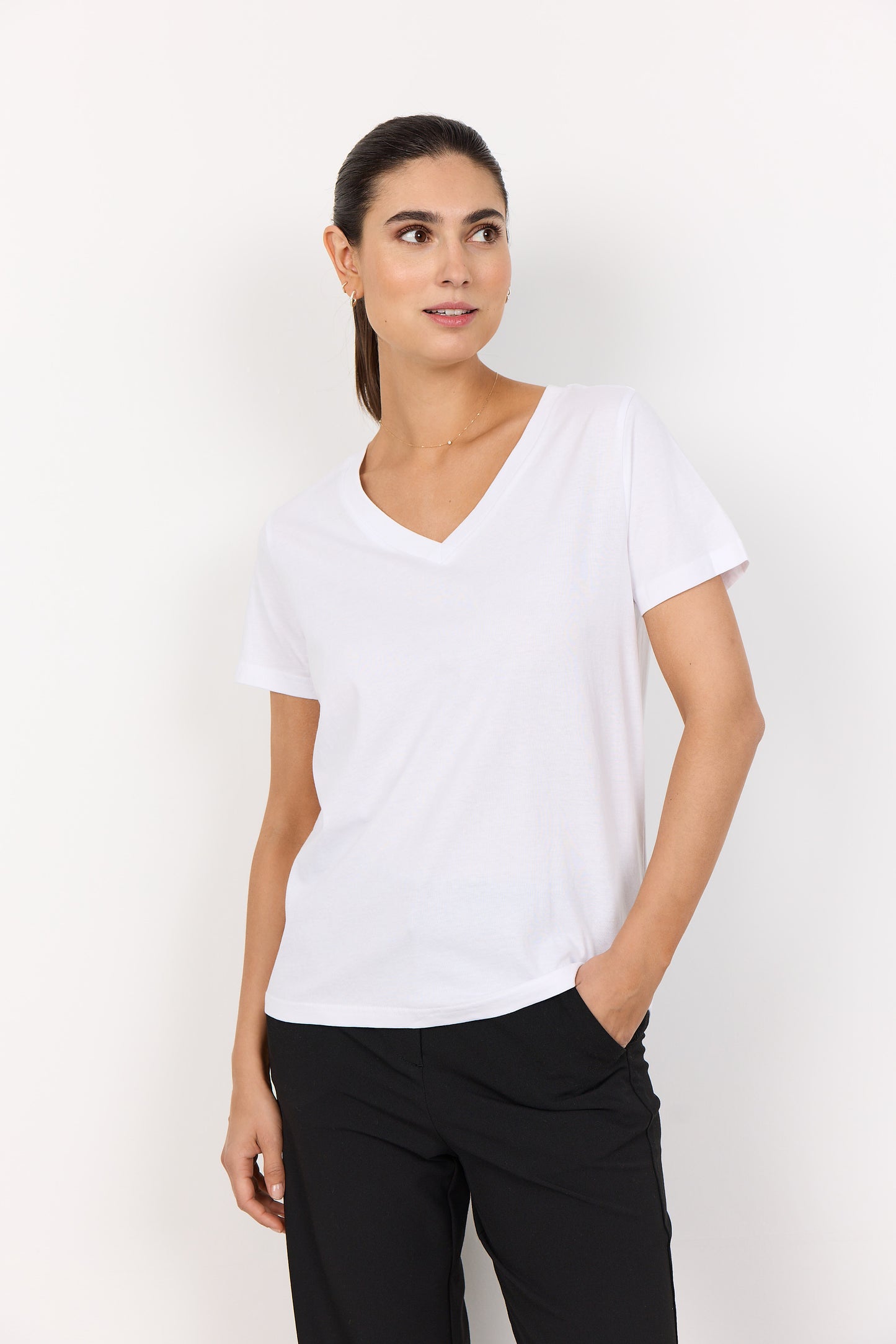Derby V-Neck Cotton Tee