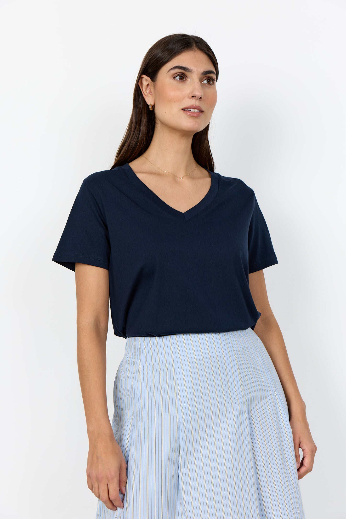 Derby V-Neck Cotton Tee