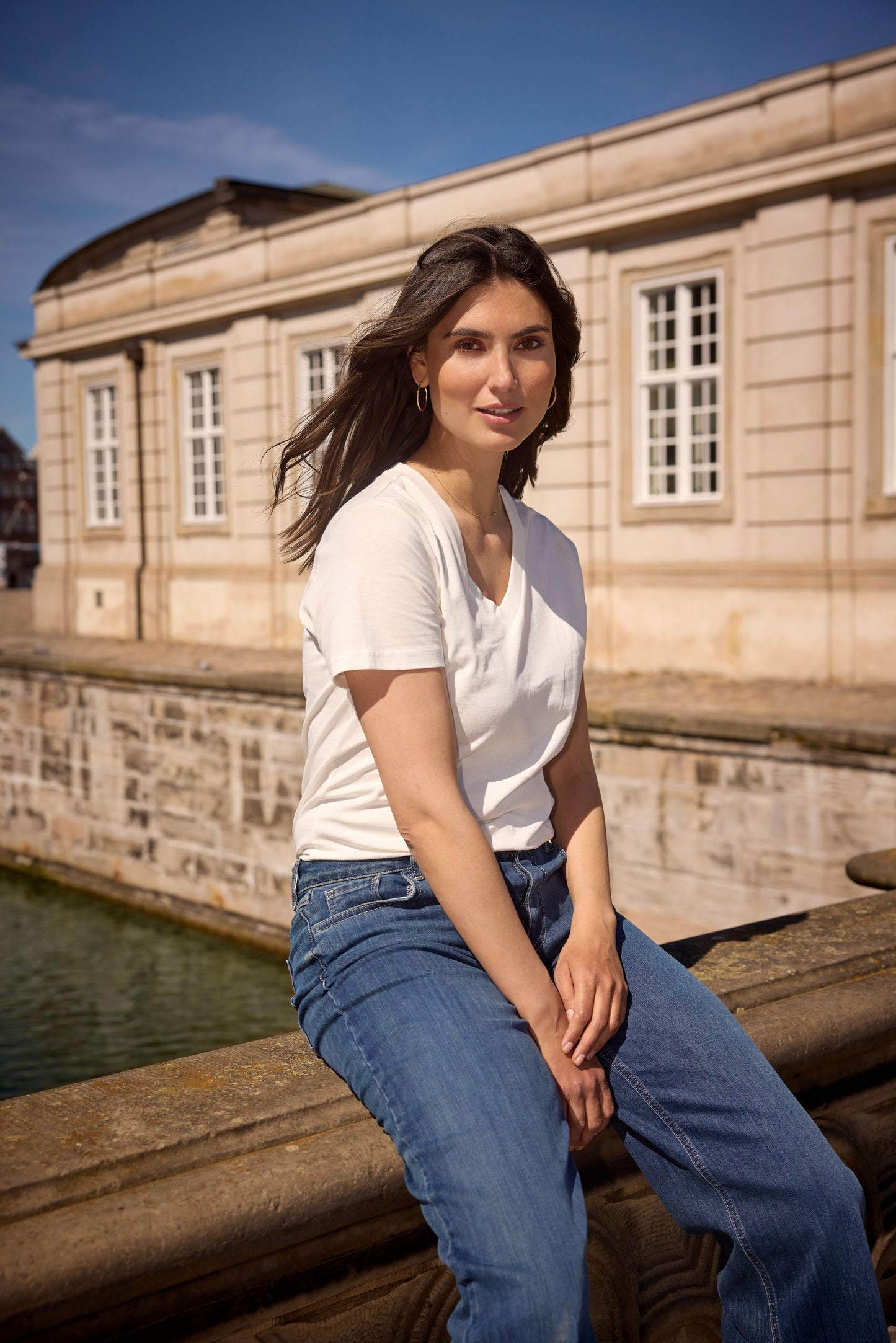 Derby V-Neck Cotton Tee