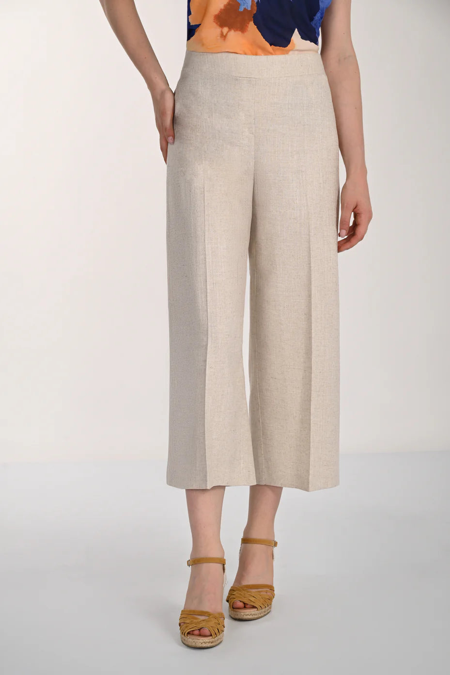 Linen Blend Pant 261315