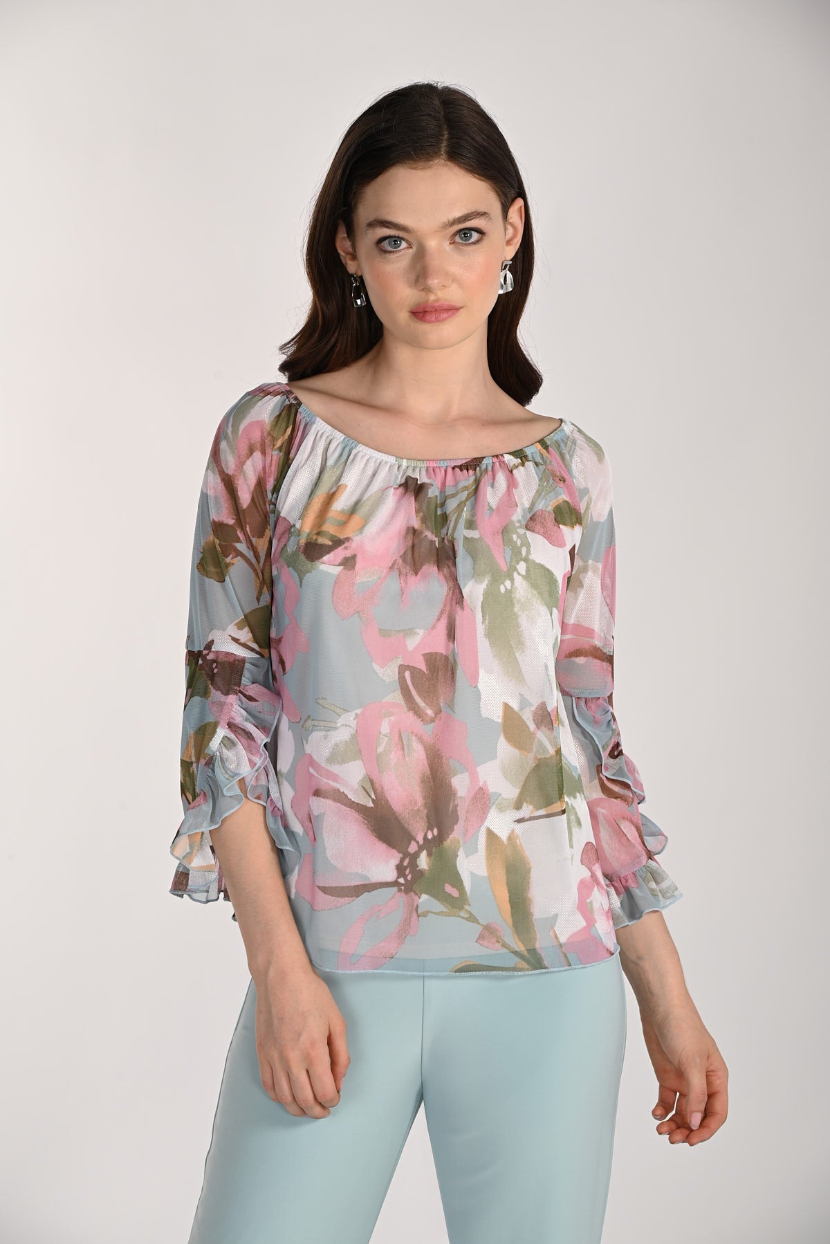 Knit Top Seafoam/Pink 261361