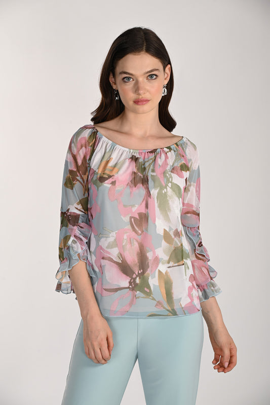 Knit Top Seafoam/Pink 261361