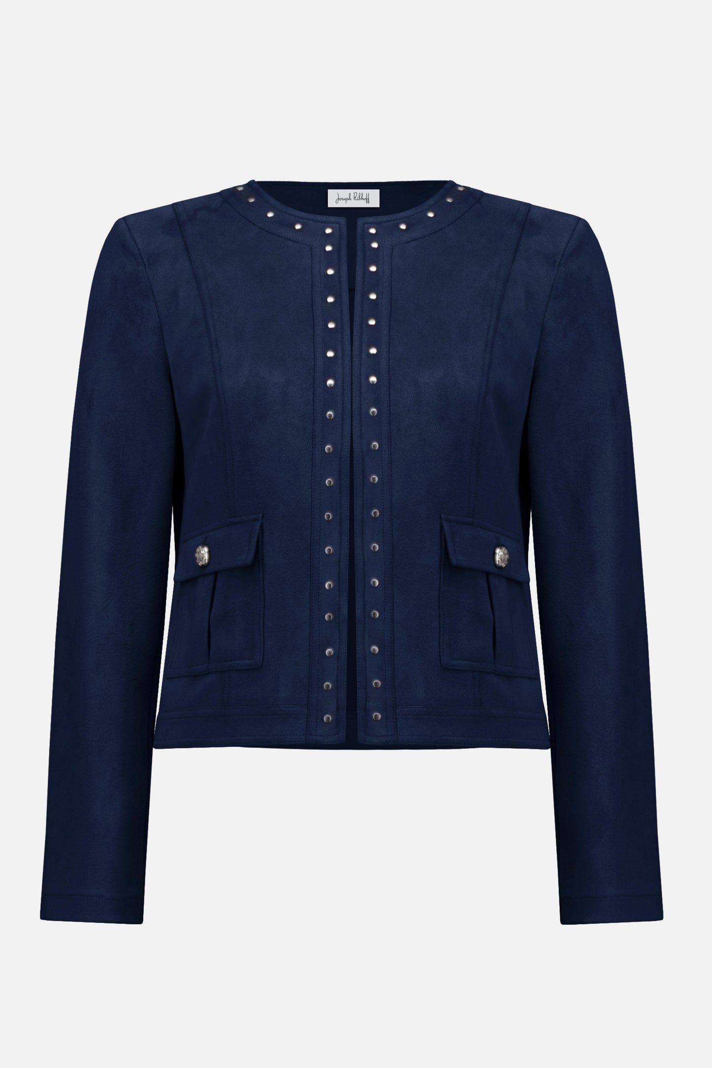 Scuba Suede Jacket With Military Buttons