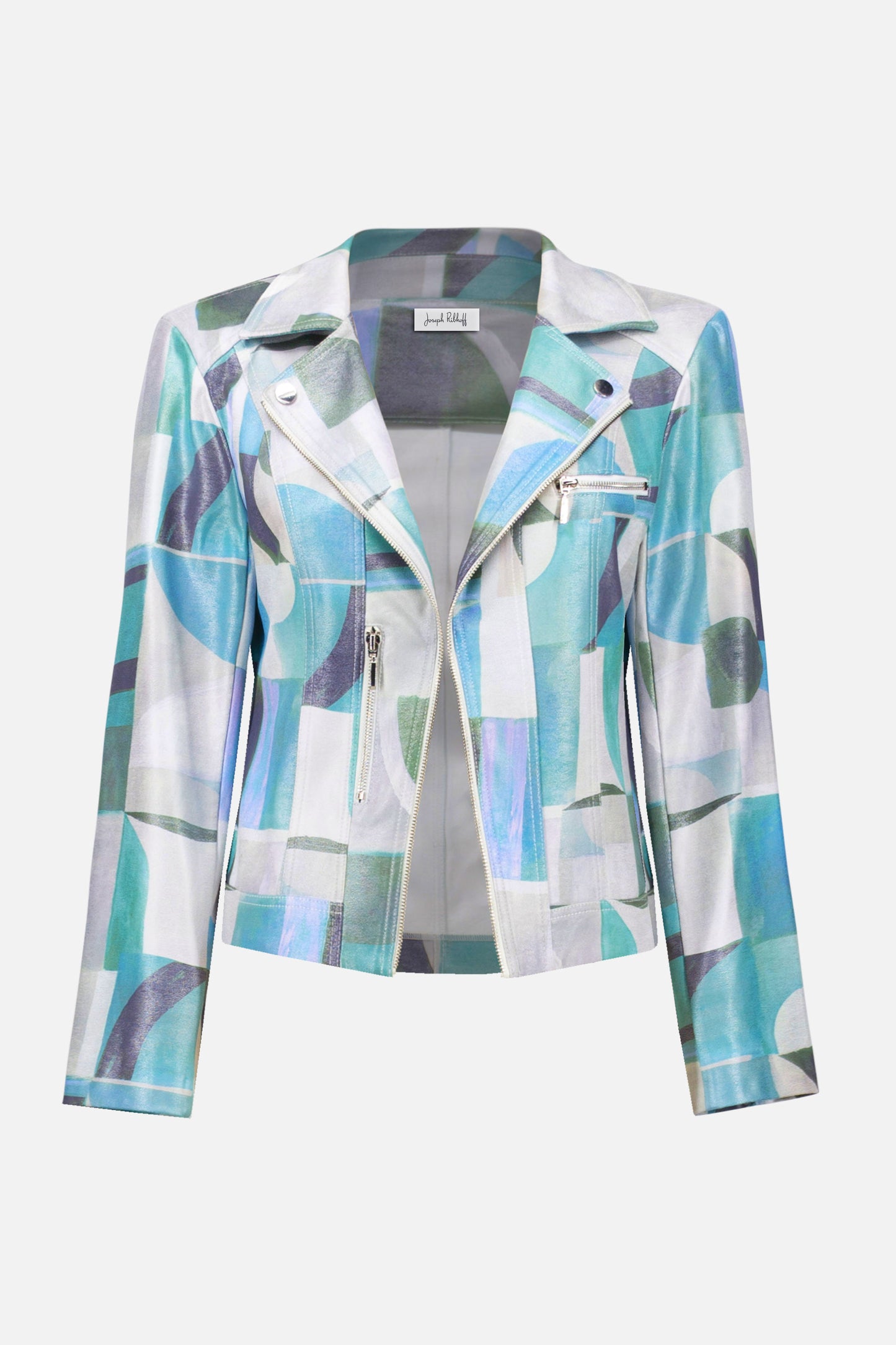 Geometric Print Fitted Jacket
